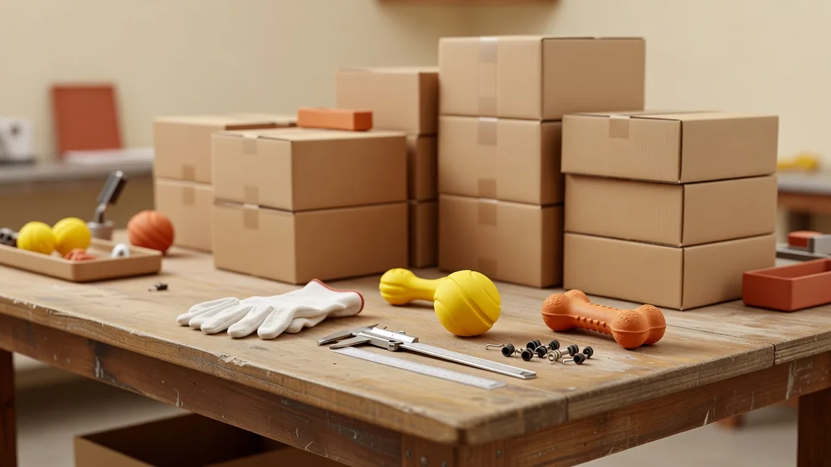 Stanowisko QC i pack-outu dla kupujących zabawek dla zwierząt w porównaniu reguł intake marki licencjonowanej i AQL Private Label